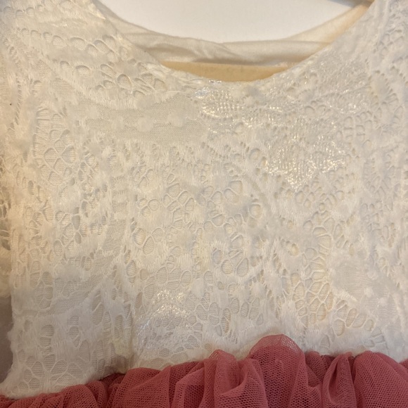 Perfect dress for wedding! Tulle ruffled dress with lace - Picture 4 of 5